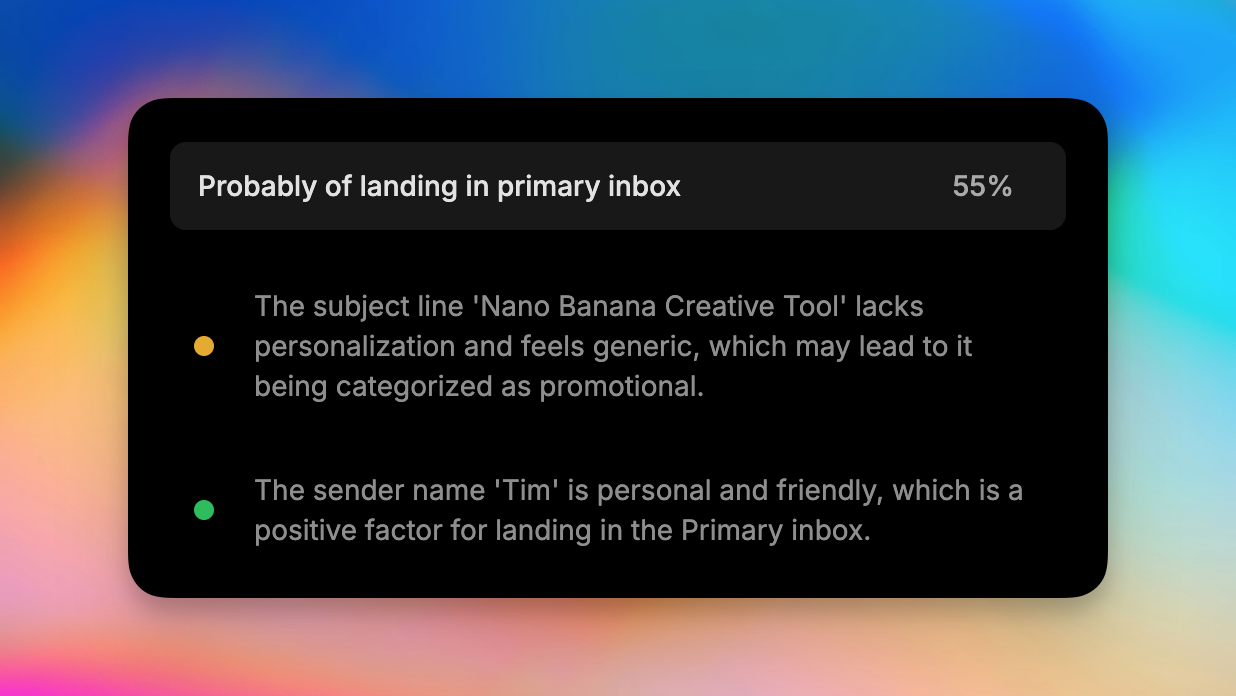 Inbox AI - Optimize deliverability